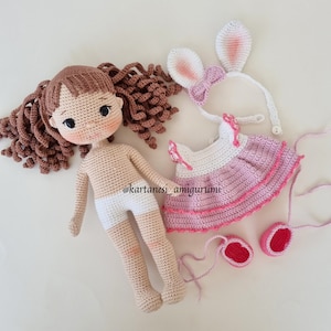 Angel Crochet Doll Pattern, Amigurumi Doll Pattern, Amigurumi Tutorial, English, Português, Español, Français Pattern Pdf, diy gift for girl image 10