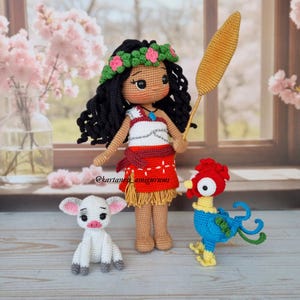 Amigurumi Moana crochet pattern for beginners
