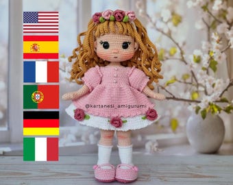 Rosalina Crochet Doll Pattern, Amigurumi Doll Pattern, Amigurumi Tutorial, Diy Gift For Girl, Pattern Pdf,It is video supported.
