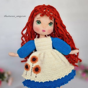 Julia Crochet Doll Pattern, Amigurumi Doll Pattern, Amigurumi Tutorial, English Pattern Pdf, This pattern is video supported image 9