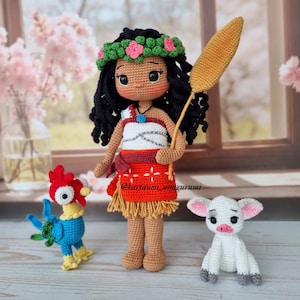 Amigurumi doll PDF download, handmade crochet toy gift