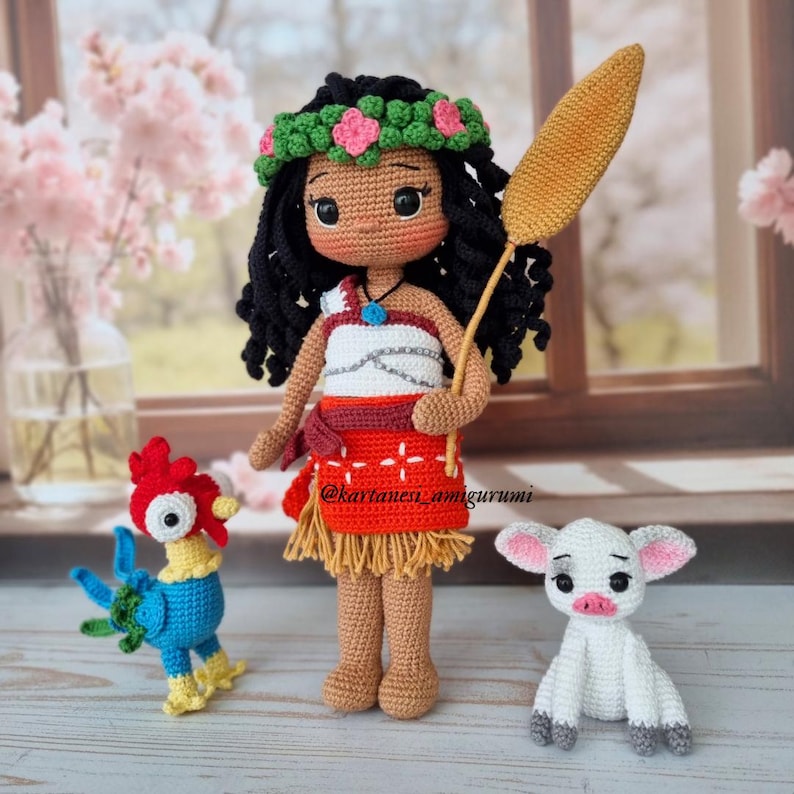 Amigurumi doll PDF download, handmade crochet toy gift
