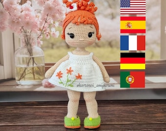 Lucy Crochet Doll Pattern: Amigurumi Tutorial (PDF Download)