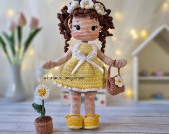 Bloom Crochet Doll Pattern: Amigurumi Girl Tutorial (PDF Pattern