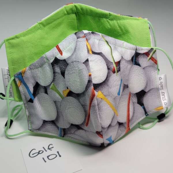 Golf Ball Face Mask Etsy