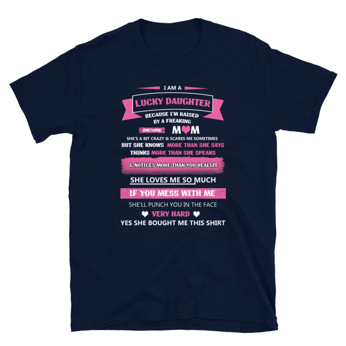 Glückliche Tochter einer großen Mutter T-Shirt | Etsy