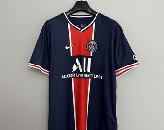 Camiseta de local del PSG 2020 de Nike, marca vintage, del Paris Saint-Germain, color azul, talla XL para hombre.