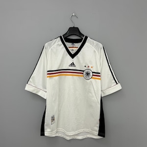 Retro Vintage Germany 1998 Adidas Home Soccer Jersey Football Shirt Size XL