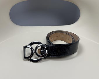 Vintage Dolce Gabbana D&G Leather Belt Logo Buckle With  display picture 2