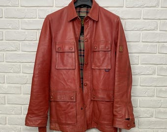 Vintage Women's Belstaff Trialmaster Panther Leather Jacket Motorcycle Size 44