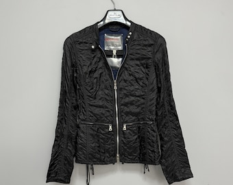 Vintage 2000s Women's Prada Black Lace Jacket Full Zip Size IT 42