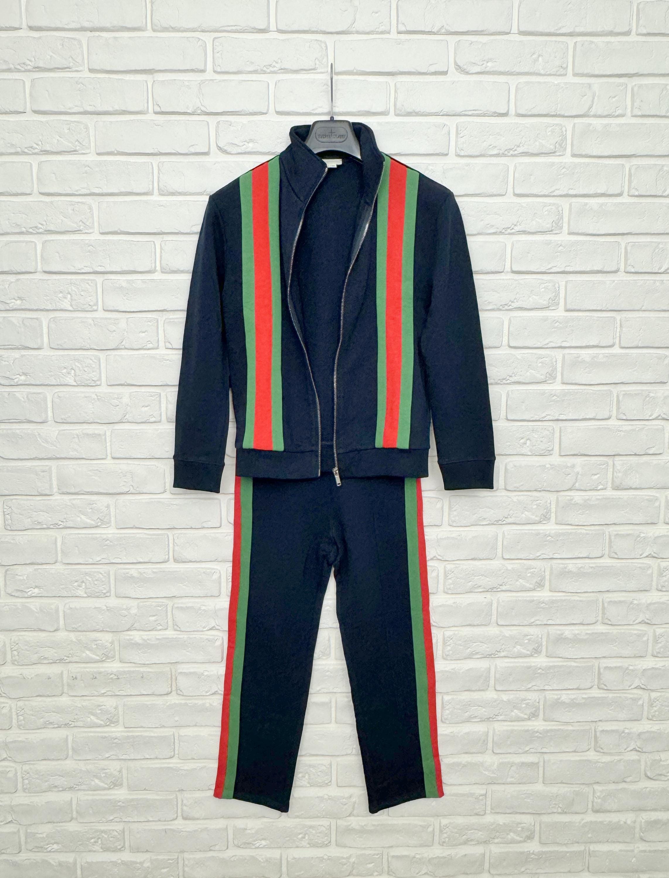 Authentic Boy s Kid s Gucci Big Logo Tracksuit Jacket Pants Dark Navy Size 10Y Etsy