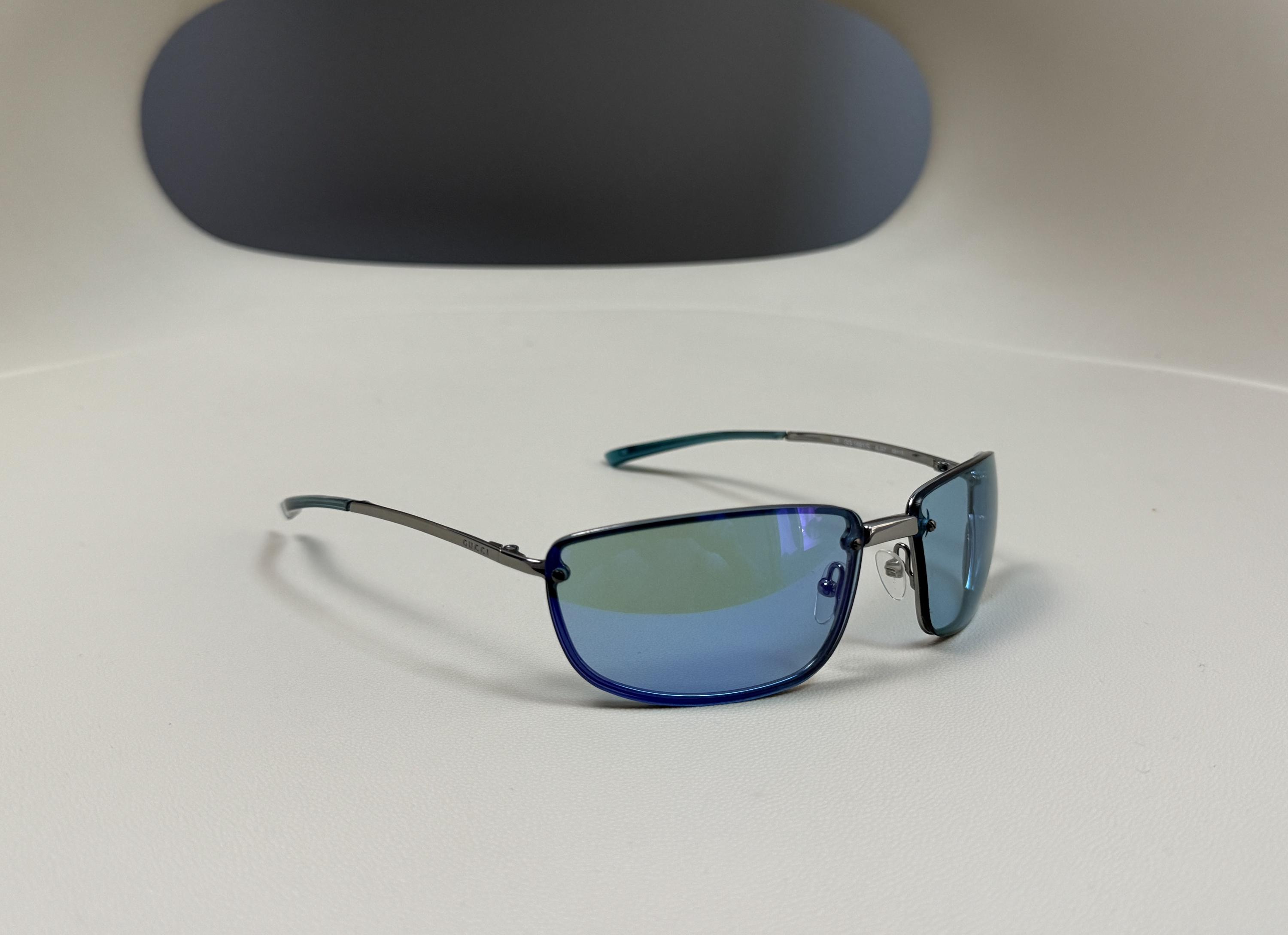 Gucci Vintage Blue Sunglasses - Etsy Canada display picture 1