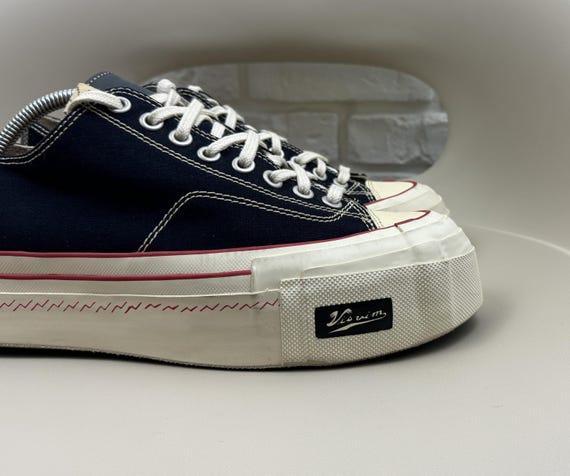 Men's Visvim Skagway Lo G.patten Canvas Shoes Sneakers Hand Made