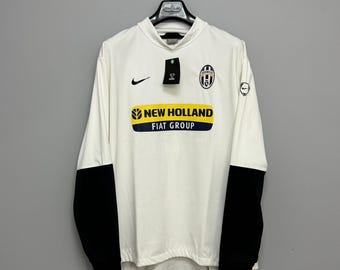 Sudadera de entrenamiento Nike Juventus estilo años 2000, color blanco, talla XXL para hombre.
