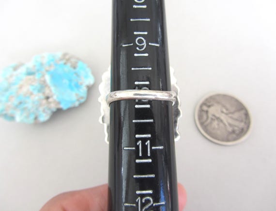 LARGE Blue Turquoise Cluster Native American Sign… - image 9