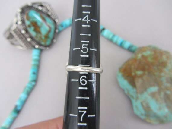 Vintage Signed Navajo Green Spiderweb Boulder Tur… - image 8