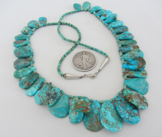137 Gram Very Old Chunky Nugget Turquoise Vintage Navajo Native American Jewelry jewelry Necklace 137 Gram Very Old Chunky Nugget Turquoise Vintage Navajo Native American Jewelry jewelry Necklace