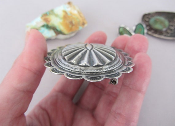 Bracelet manchette vintage en cuivre massif estampillé cloche