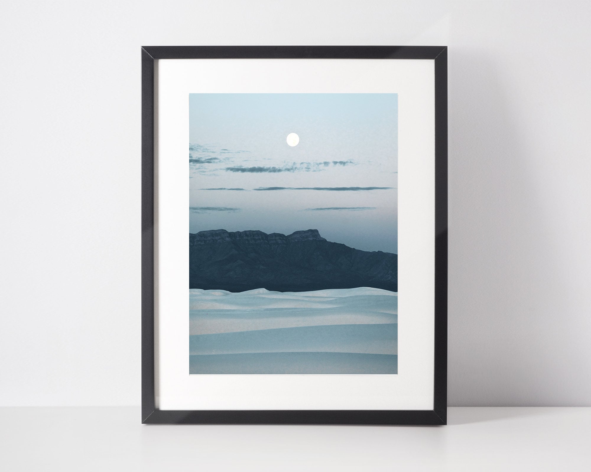 Tirage d'art de Pleine Lune, Chambre d'enfant, Minimalist Wall Art Print, Poster Relaxant, Photo Pou