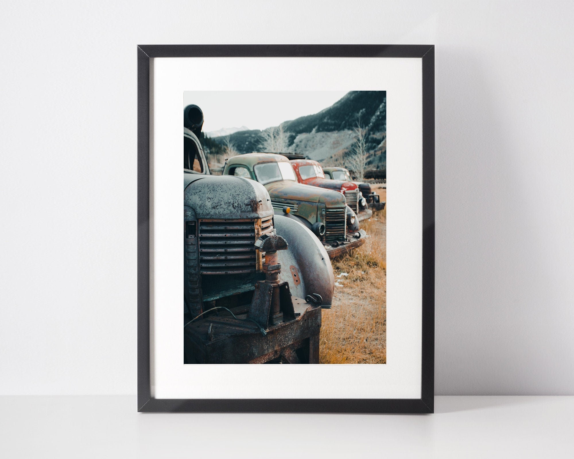 Vieilles Voitures, Photo d'art de Voiture Collection, Tirage Photo Décoration Murale Poster, Conquêt