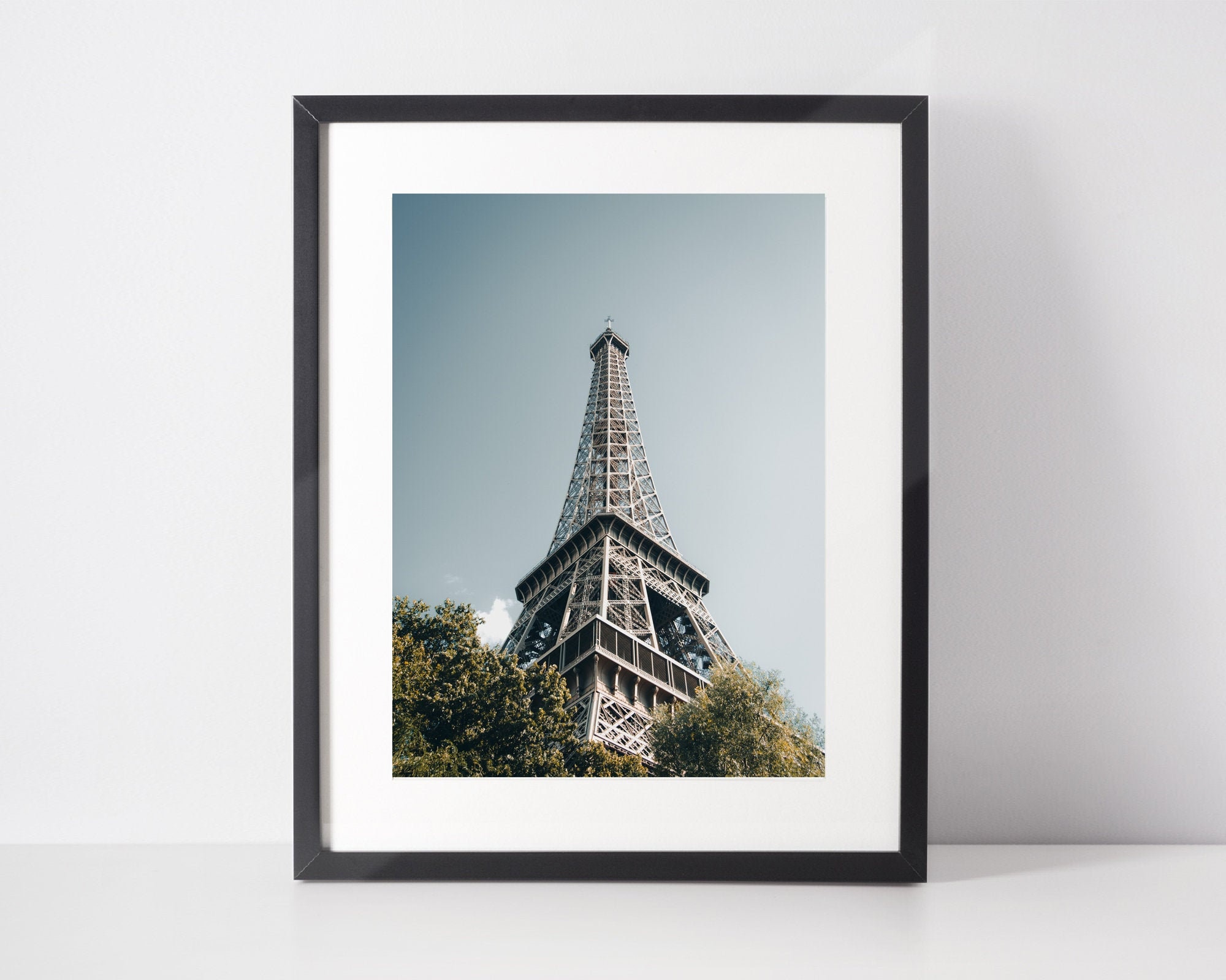 Paris - Tour Eiffel, Champ de Mars, Vue Rue France, Villes France Photographie Urbaine, Tirage d'art