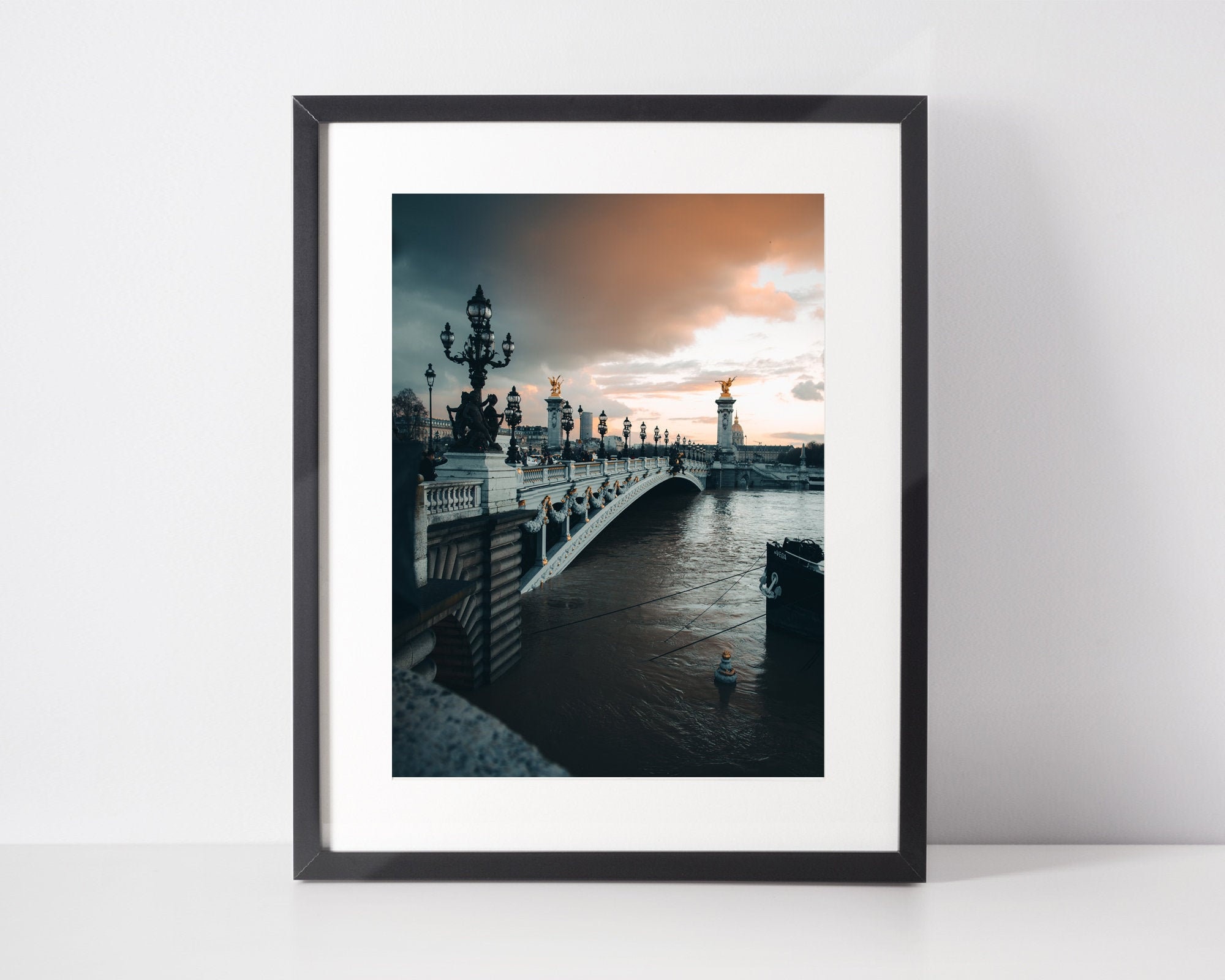 Paris - Photo d'art, Tour Eiffel, Champ de Mars, Vue Rue France, Villes France Photographie Urbaine,