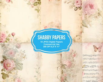 Floral Junk Journal Papers, Vintage Roses Collage Sheet, Watercolor Roses Printables, Floral Digital Paper, Vintage Roses Junk Journal Kit
