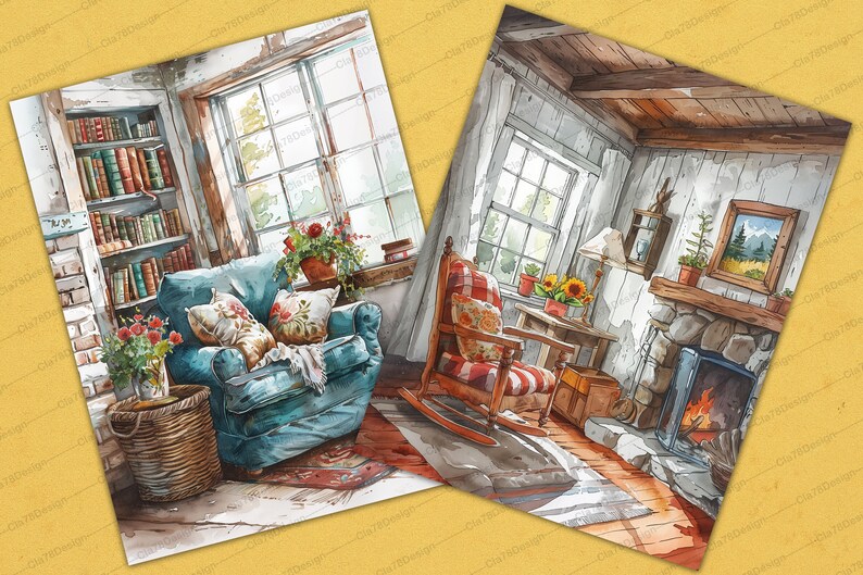 20 Cozy Cottage Junk Journal Printable Pages, Junk Journal Kit ...