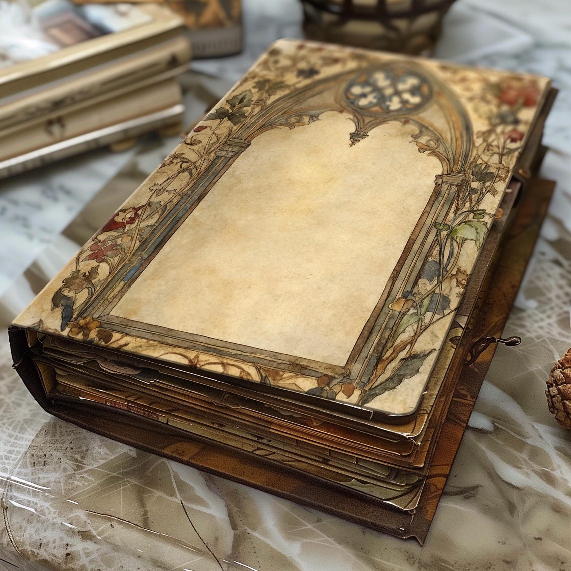 Vintage Medieval Illuminated Manuscript Junk Journal Pages, Printable ...