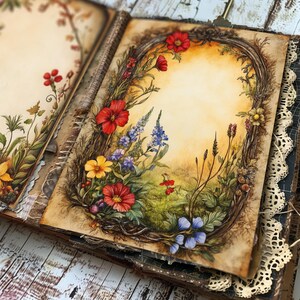 Vintage Medieval Illuminated Manuscript, Paper Journal Kit, Printable ...