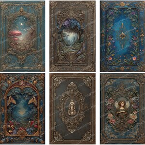 Fantasy Book Covers Junk Journal, Topper, Cover, Decorative, Neutral ...