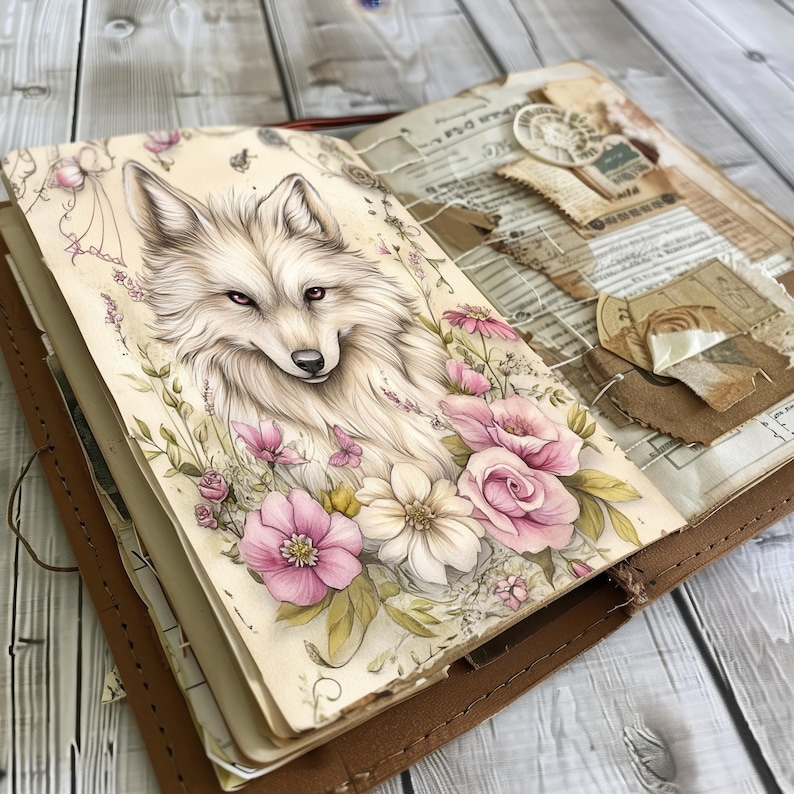 Pink Spring Fairy Junk Journal Printable Pages, Junk Journal Kit ...