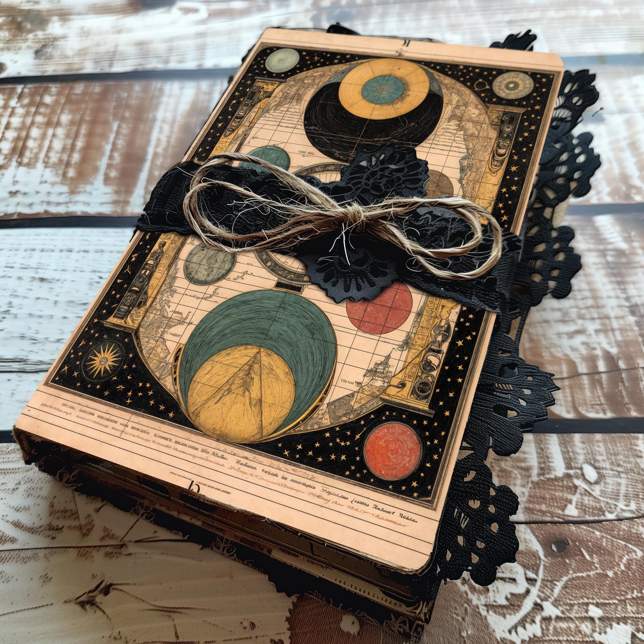 Vintage Mystic Occult Bundle Junk Journal Printable Pages, Scrapbook ...