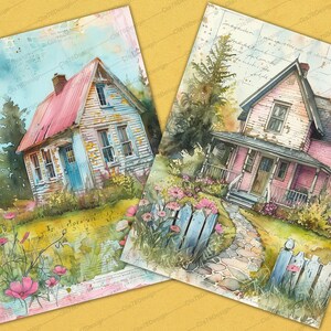 20 Cozy Cottage Junk Journal Printable Pages, Junk Journal Kit ...