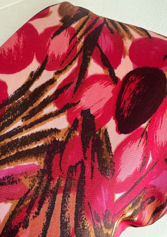 Vintage 1940s Rayon Jersey Dress in Fruit-esque P… - image 8