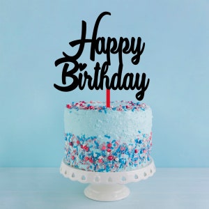 Happy Birthday Cake Topper svg, Birthday Cake Topper SVG, Cake Topper svg, Birthday SVG Datei, Topper svg, Birthday svg für Cricut.