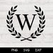 Wreath Svg, Wreath Alphabet Svg, Initial Monogram Svg , Cricut Wreath ...