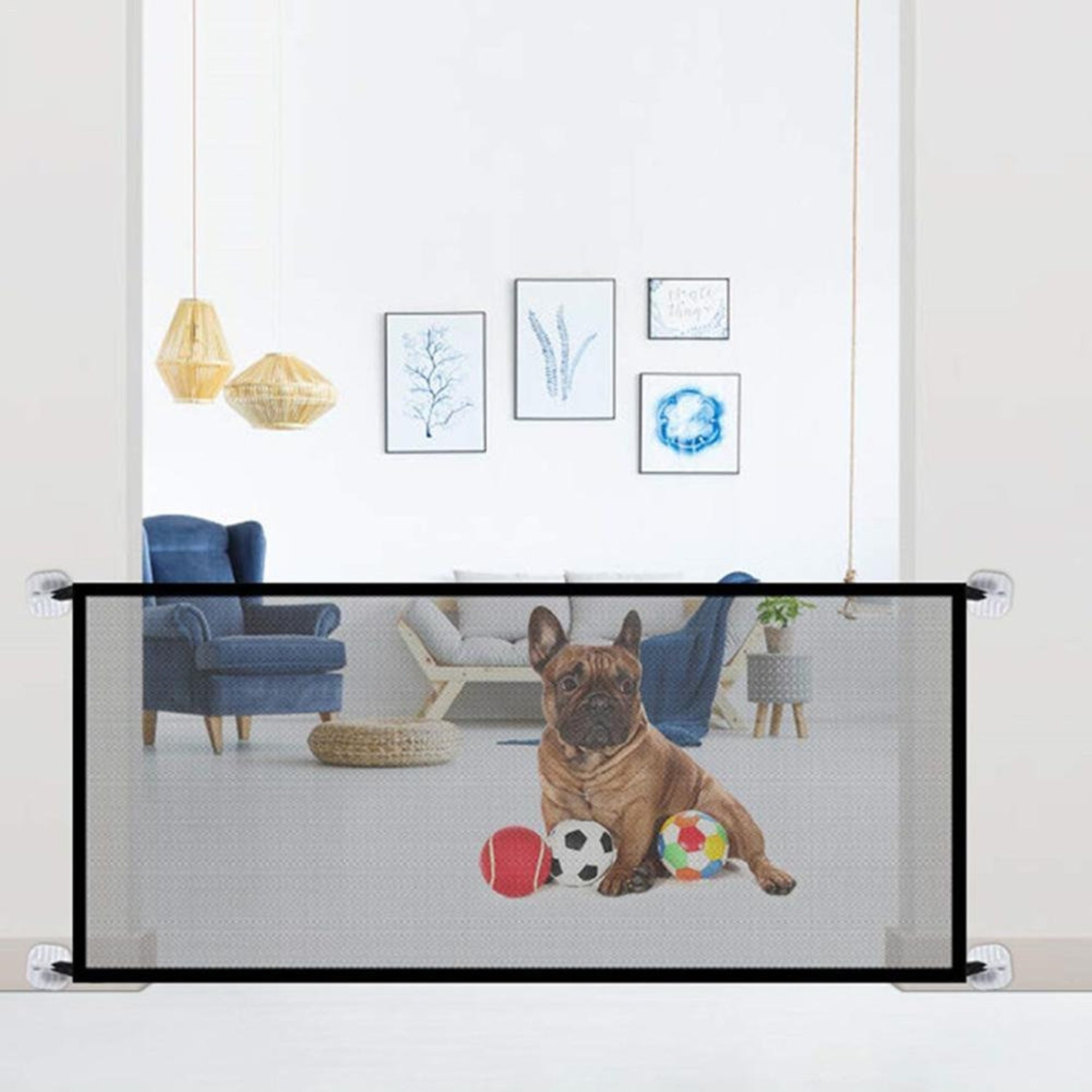 Pet Barrier Dog Gate Pet Isolation Net Folding Mesh Safe Etsy