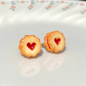 Jammie Dodger Biscuit Earrings