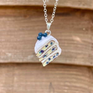 Blueberry Cake Necklace