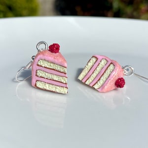 Raspberry Cake Earrings