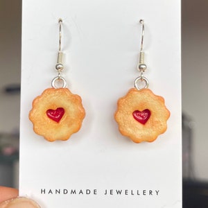 Jammie Dodger Biscuit Earrings