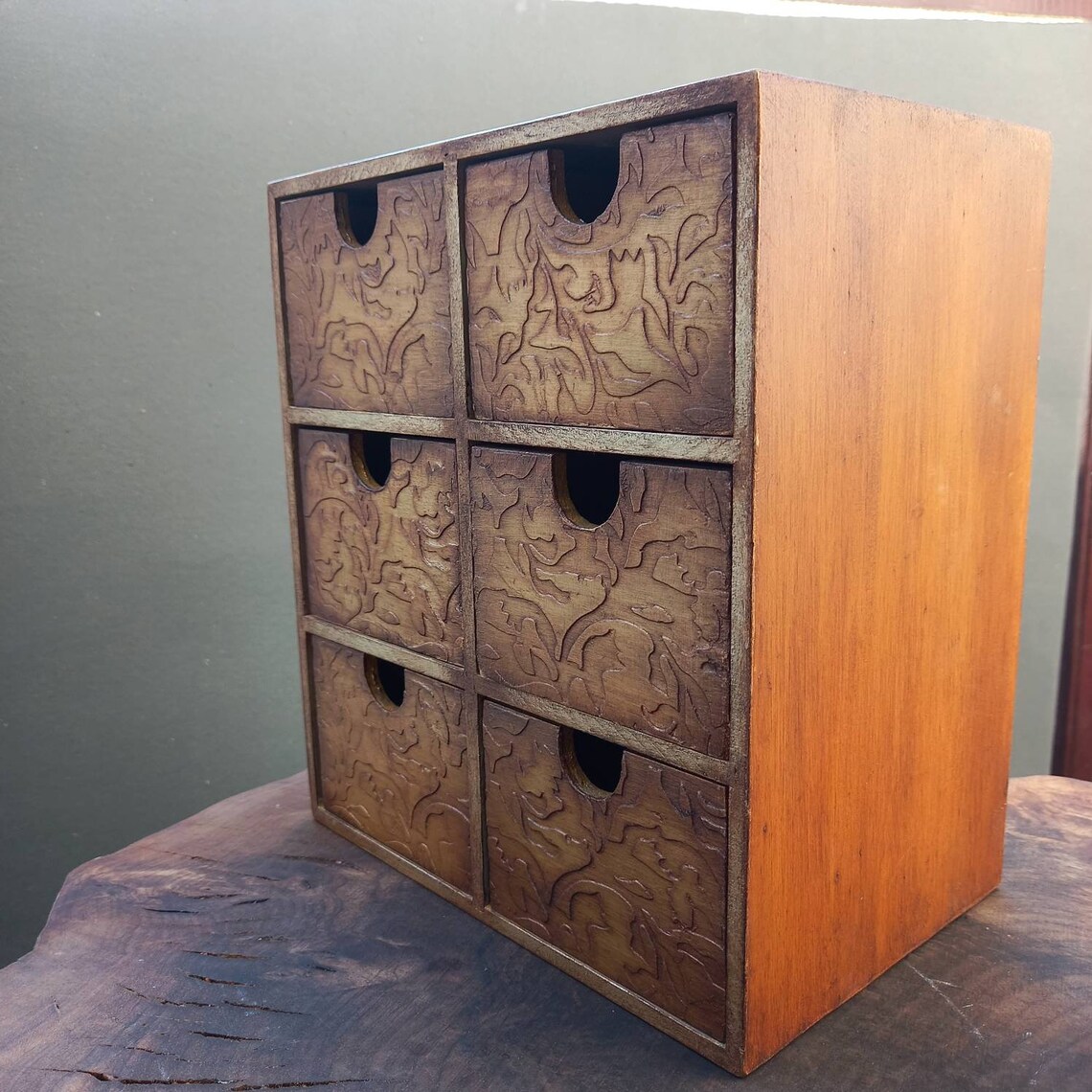 Vintage Style Wooden Apothecary Decorative Mini Chest Etsy
