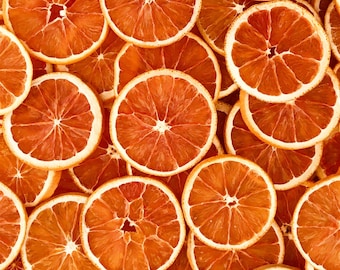 Organic Dried Cara Cara Orange Wheels,  30 slices per 100g
