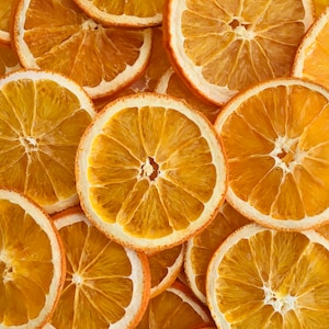 Organic Dried Orange Wheels, 25 slices per 100g