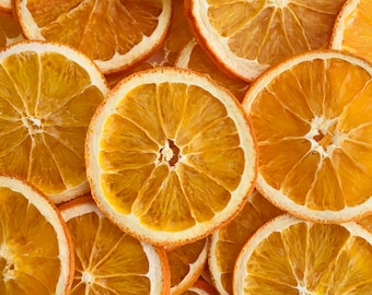 Organic Dried Orange Wheels, 25 slices per 100g