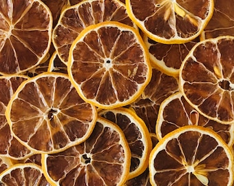 Organic Dried Lemon Wheels, 50 slices per 100g