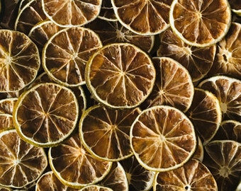 Rodajas de lima deshidratadas orgánicas, 60-65 rodajas por 100 g