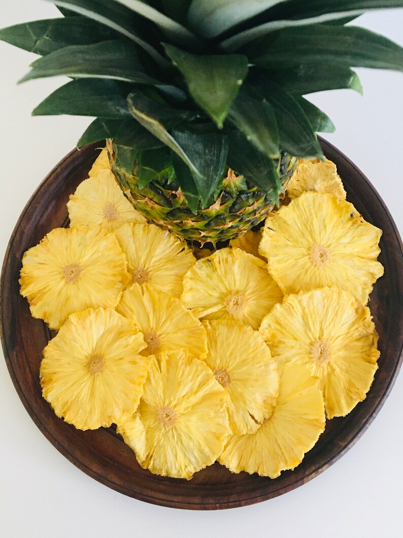 Organic Dried Pineapple Slices Glutenfree NonGMO Vegan Etsy